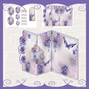 Purple Daisy No Hole Fold Back Mini Kit
