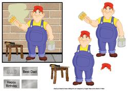 Painter, Dad, Husband Card Front
