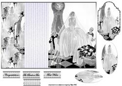 Wedding Day Has Arrived, No Hole Fold Back Card