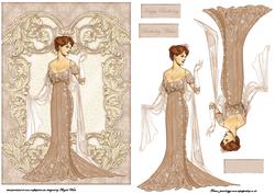 Art Deco Lady Dressed for the Evening