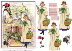 Living at Rose Cottage Bracket Scene Card Front