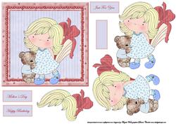 Teddy Snuggles with a Surprise for Mum