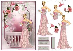 Summer Evening on the Terrace Bracket Scene Card