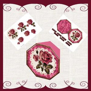 Vintage Rose Octagon Card Mini Kit