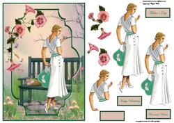 Summer Evening Bracket Scene Card Front