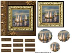 Reflection in the Water of the Sailing Boats Card Front