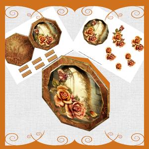 Autumn Rose Octagon Card Mini Kit