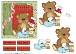 Teddy Bear Get Well Card
