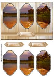 Lake View at Sunset Panel Card