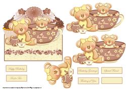 Teddy Bears Cup Cake Party Over the Edge