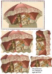 3 Little Kittens Under Their Shade