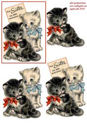 Sweet Kittens for Sister