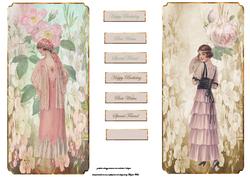 Vintage Ladies Dl Size Toppers