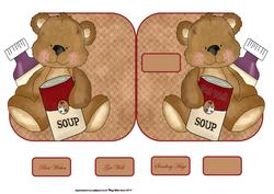 Teddy Get Well Soup Over the Edge Card