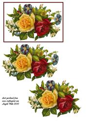 Victorian Topper Mixed Flowers