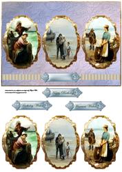 Fisherman's Wives Card Front Panels and Toppers