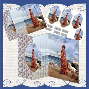 Watching Her Dog in the Sea No Hole Fold Back Mini Kit