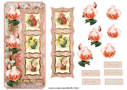 Roses for a Special Person, Dl Card with Topper
