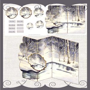 Woods After a Storm No Hole Fold Back Card Mini Kit