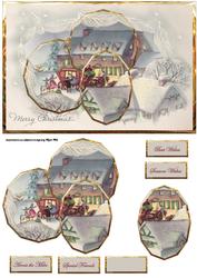 Visitors at Christmas Panel Card Front