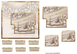Silent Night, Christmas Season Panel Card Front