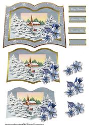 Church Service Book Card with Decoupage