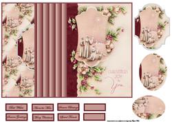 Christmas Joy No Hole Fold Back Card