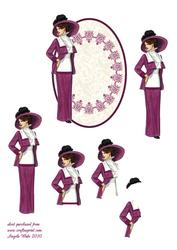 Fashion 1911 Lady Visiting