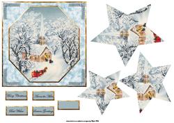 Arriving for Christmas Church Service Card Front