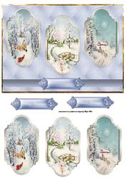 The Spirit of Christmas Panel Card with Toppers
