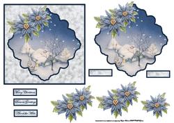 Snow on the Rooftops Card with a Topper
