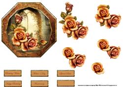 Secret Garden Card with Decoupage and Sentiments