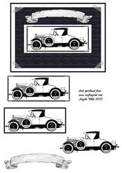 Framed Vintage Car