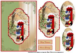 Posting Christmas Cards Card with Topper