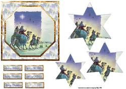Star of Bethlehem Card with Shaped Star Layers