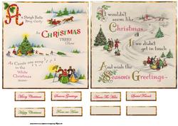 Christmas Trees Toppers and Sentiment Tags