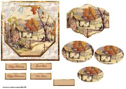 Cabin in the Country Card with Topper