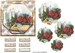 The Story of Christmas Card with a Petal Pyramid
