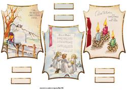 Christmas Vintage Scene Toppers