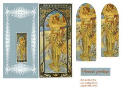 Sunflowers Art Nouveau