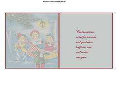 Vintage Children Carol Singers Insert