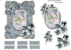 Coming Home for Christmas Ornate Frame Card