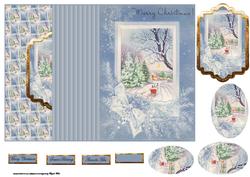 Sledge Ride Home No Hole Fold Back Card