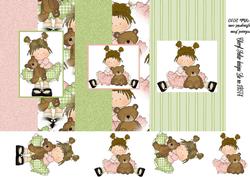 Sisters with Their Teddies