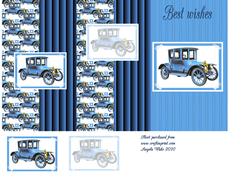 Blue Vintage Motor