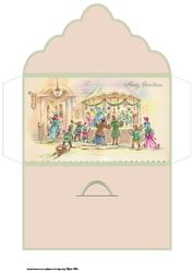 Vintage Christmas Shopping Money Wallet