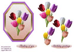 Spring Tulips Framed