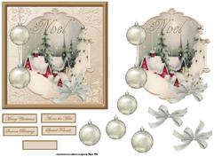 Christmas Noel Card Front with a Topper