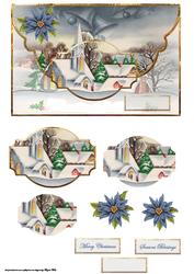 Church at Christmas Mock Envelope Card