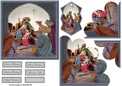 Nativity, Three Kings Card and Stacker
